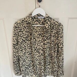 & Other Stories Black and Yellow Floral Top
